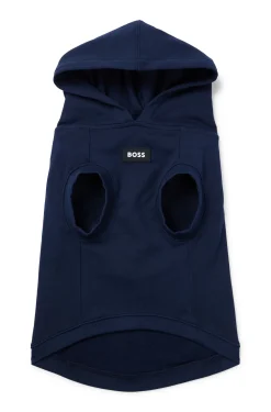 Hunde-Hoodie aus Baumwolle mit Palmen-Print