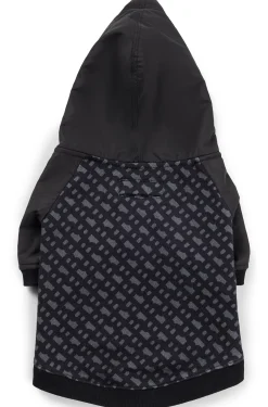 Hunde-Hoodie mit Monogramm-Muster