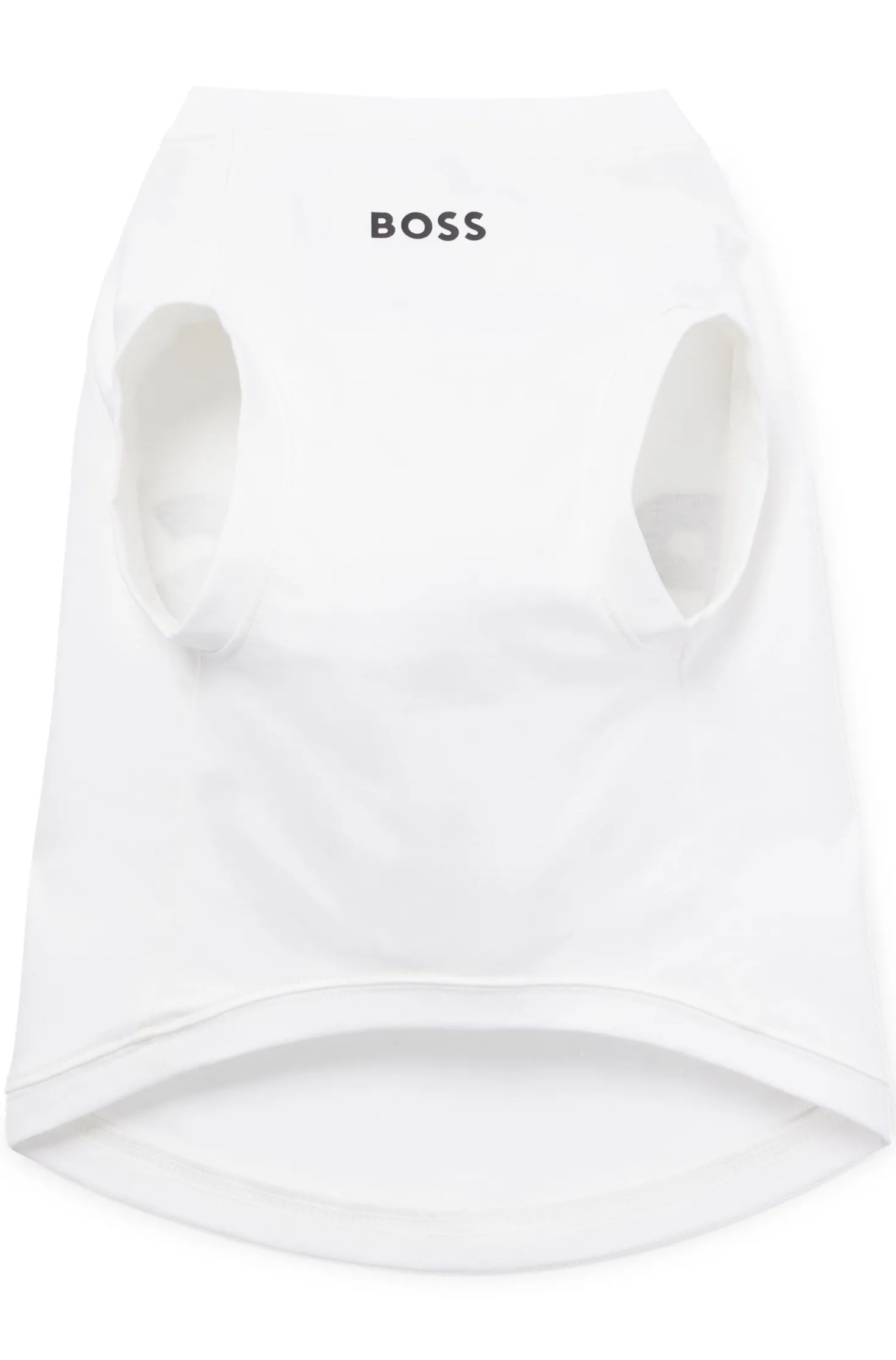Hunde-T-Shirt aus merzerisierter Baumwolle mit Kontrast-Logo
