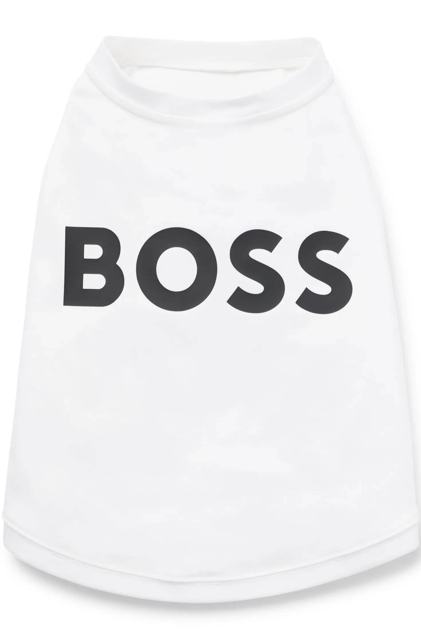 Hunde-T-Shirt aus merzerisierter Baumwolle mit Kontrast-Logo