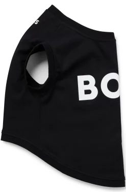 Hunde-T-Shirt aus merzerisierter Baumwolle mit Kontrast-Logo