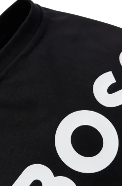 Hunde-T-Shirt aus merzerisierter Baumwolle mit Kontrast-Logo