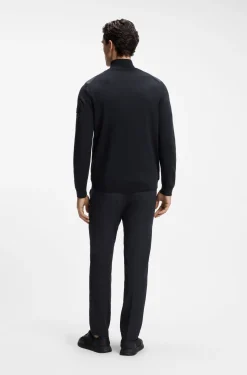 Hybrid-Jacke mit Strickärmeln und Strick hinten