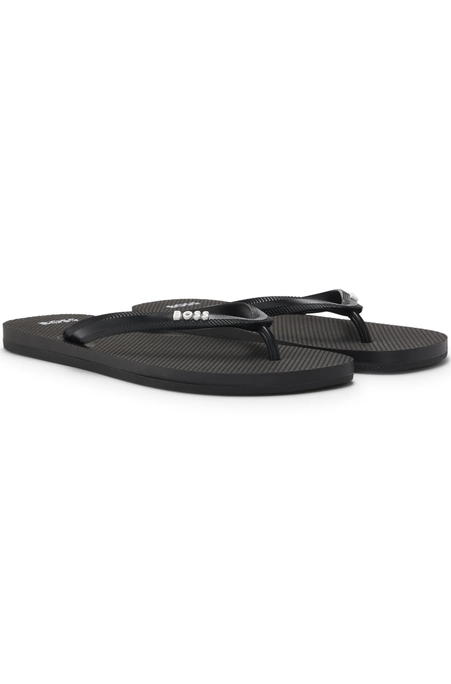 In Italien gefertigte Flip-Flops mit kontrastfarbenem Logo-Detail