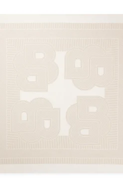 In Italien gefertigtes Tuch aus bedrucktem Seiden-Twill