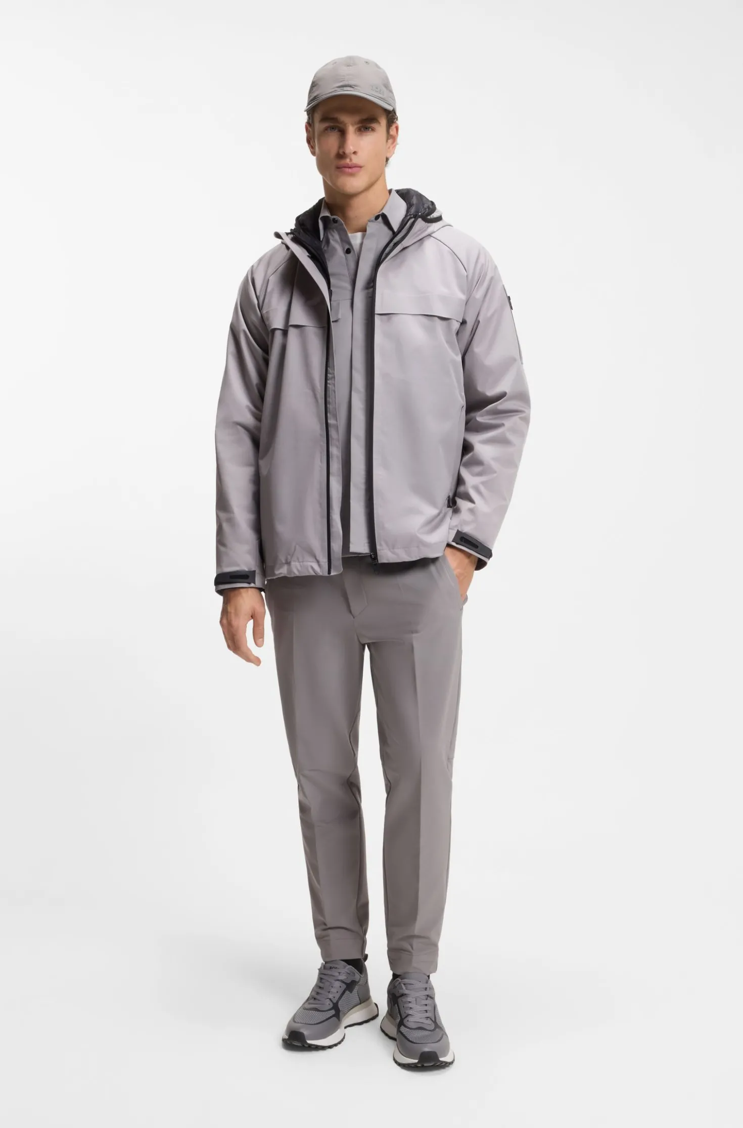 3-in-1-Kapuzenjacke mit herausnehmbarer Innenjacke