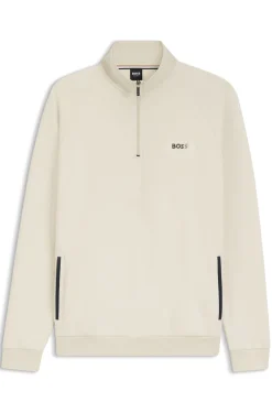 Jacke aus Baumwoll-Mix mit metallenem Logo