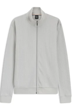 Jacke aus Baumwoll-Mix mit Waffelstruktur