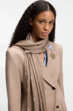 Jacquard-Schal mit Stack-Logo-Print