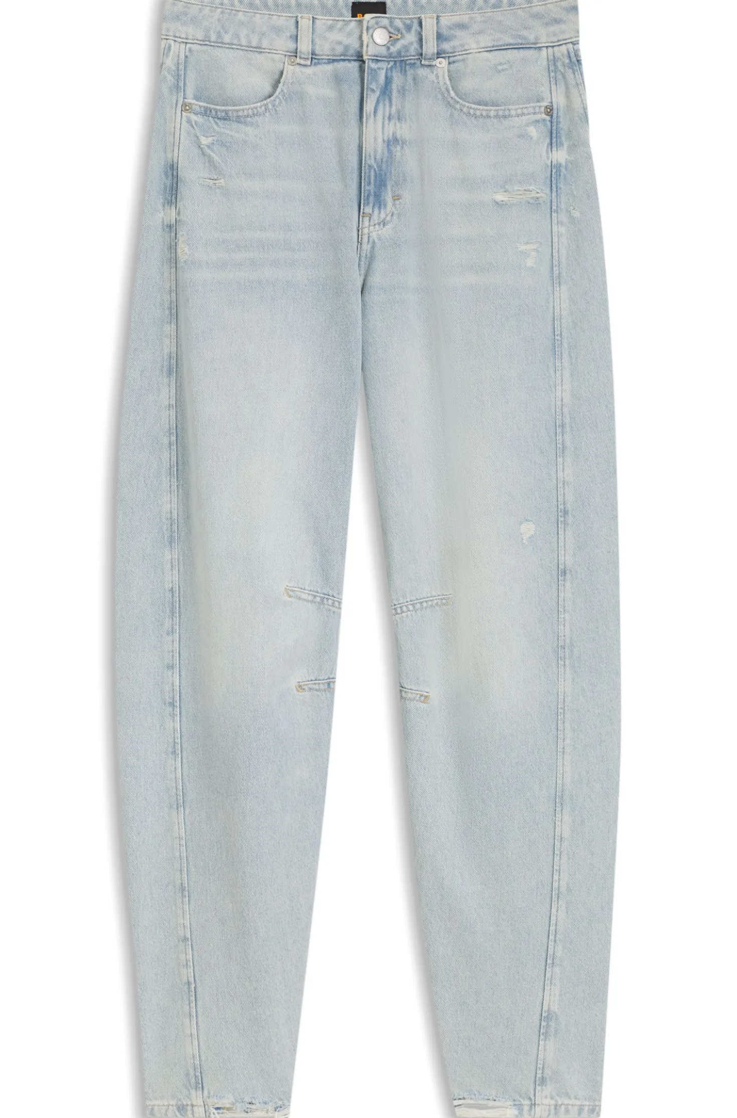Jeans mit relaxtem Schnitt und Ballon-Bein