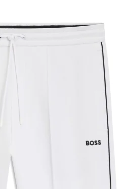 Jogginghose aus Baumwoll-Mix mit Paspeln