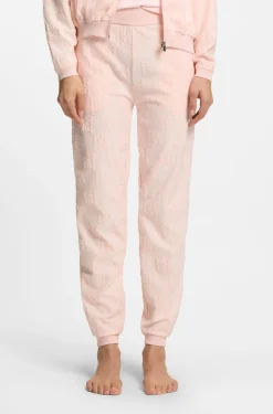 Jogginghose aus Baumwoll-Mix mit Allover-Logo-Muster