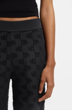 Jogginghose aus Baumwoll-Mix mit Allover-Logo-Muster