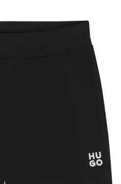 Jogginghose aus Baumwoll-Terry mit Logo-Stickerei