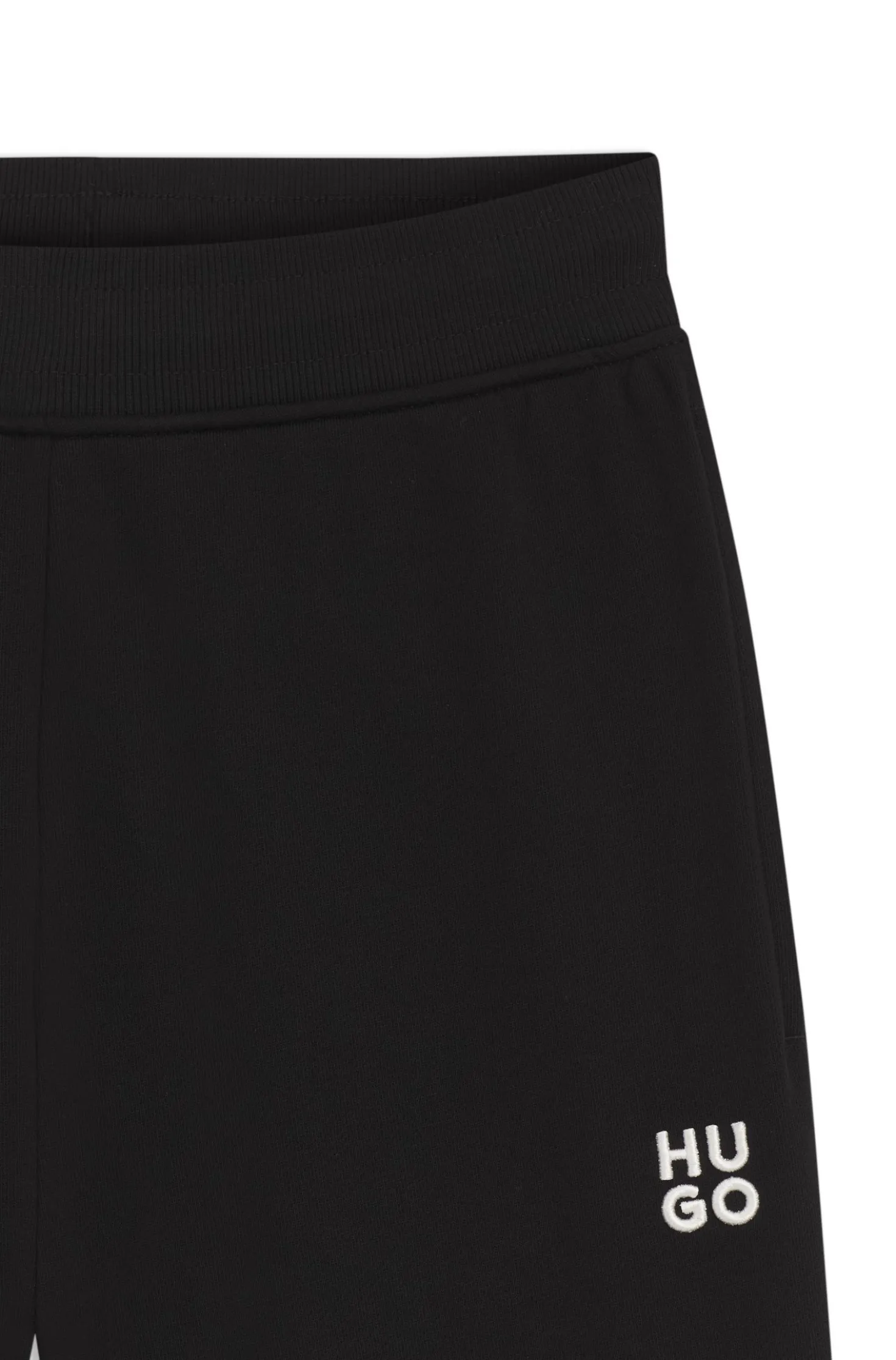 Jogginghose aus Baumwoll-Terry mit Logo-Stickerei