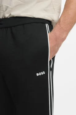 Jogginghose aus Dreiecks-Jacquard mit gummiertem Logo