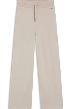 Jogginghose aus meliertem Jersey mit Logo-Applikation