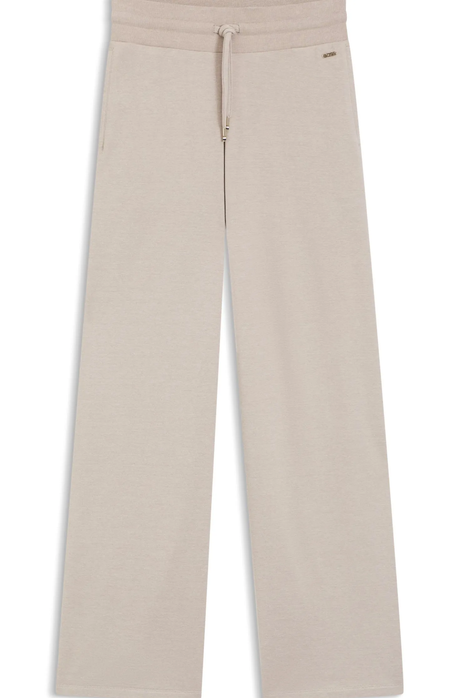 Jogginghose aus meliertem Jersey mit Logo-Applikation