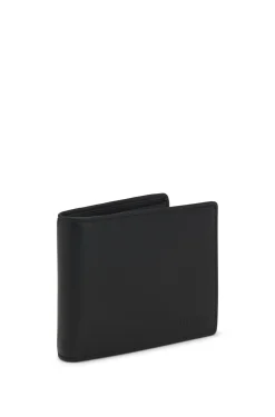 Klapp-Geldbörse aus Leder mit geprägtem Markenlogo