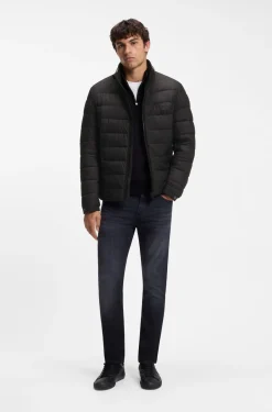 Klassische wattierte Jacke mit Reißverschluss