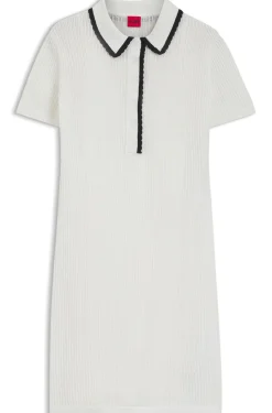 Kleid aus Baumwolle mit Polokragen