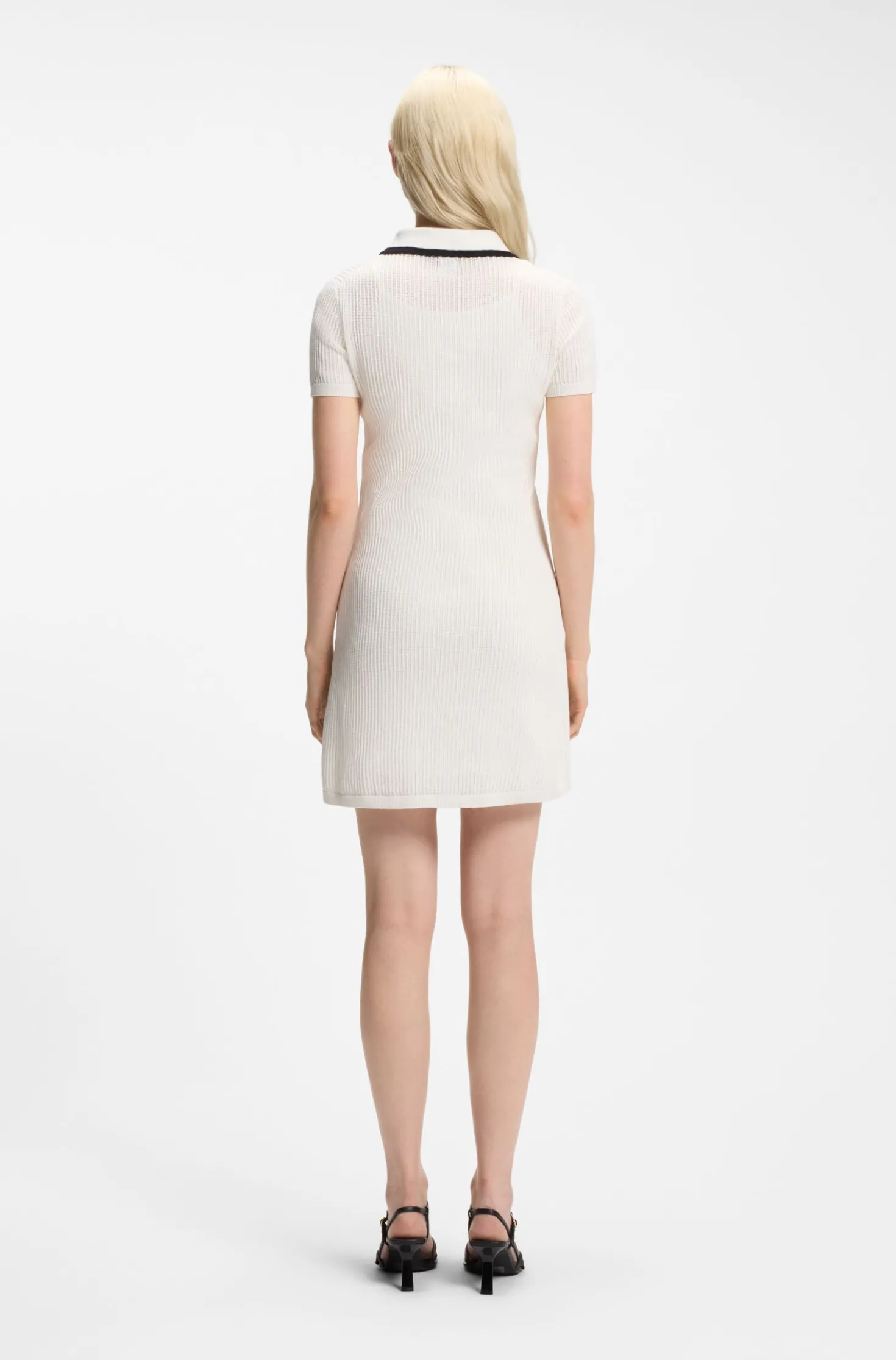 Kleid aus Baumwolle mit Polokragen