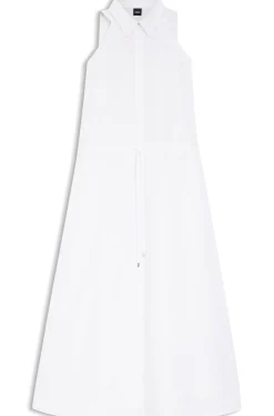 Kleid aus Baumwoll-Popeline mit Tunnelzugbund