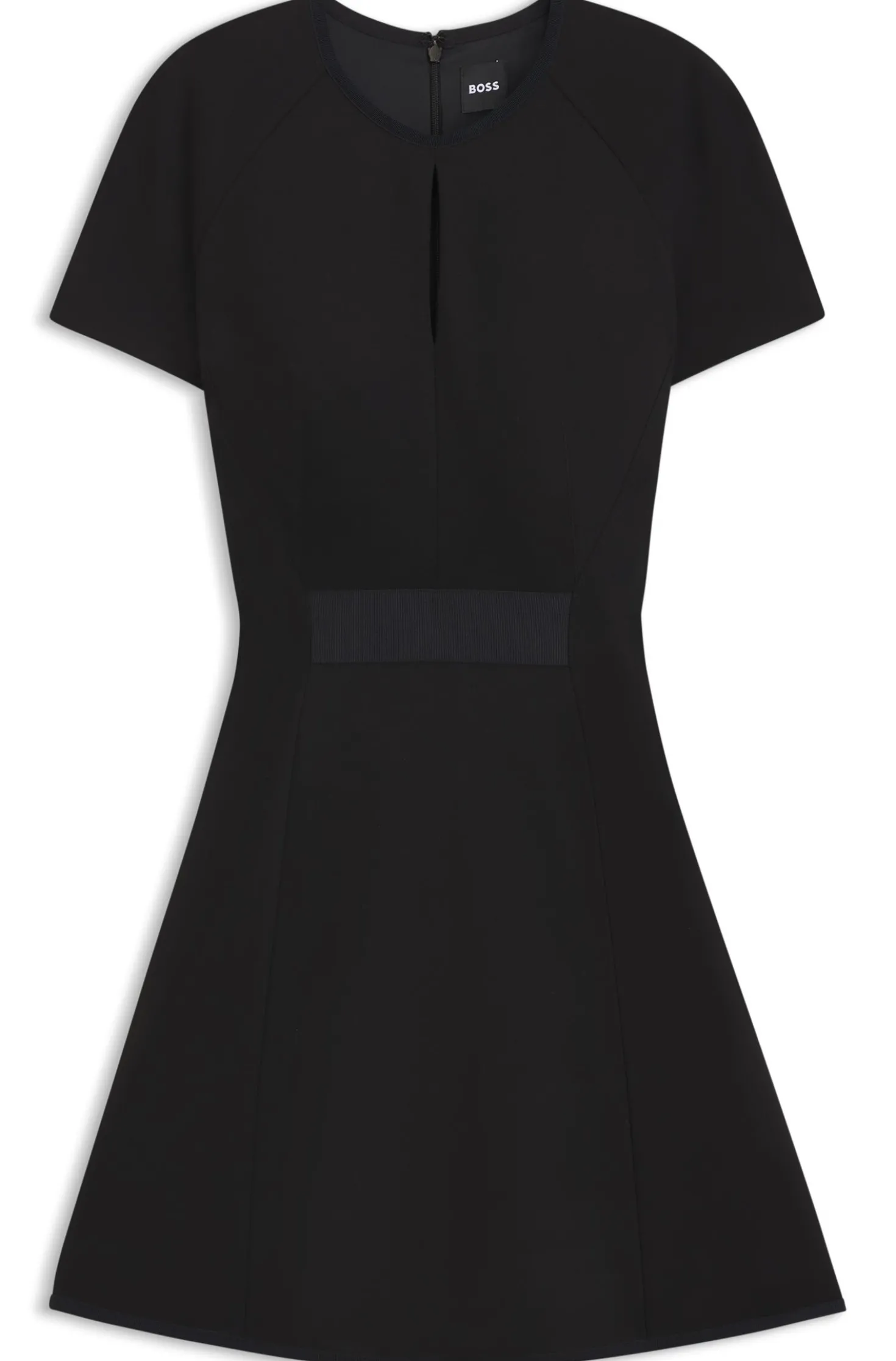 Kleid aus Stretch-Jersey mit Schlüsselloch-Ausschnitt
