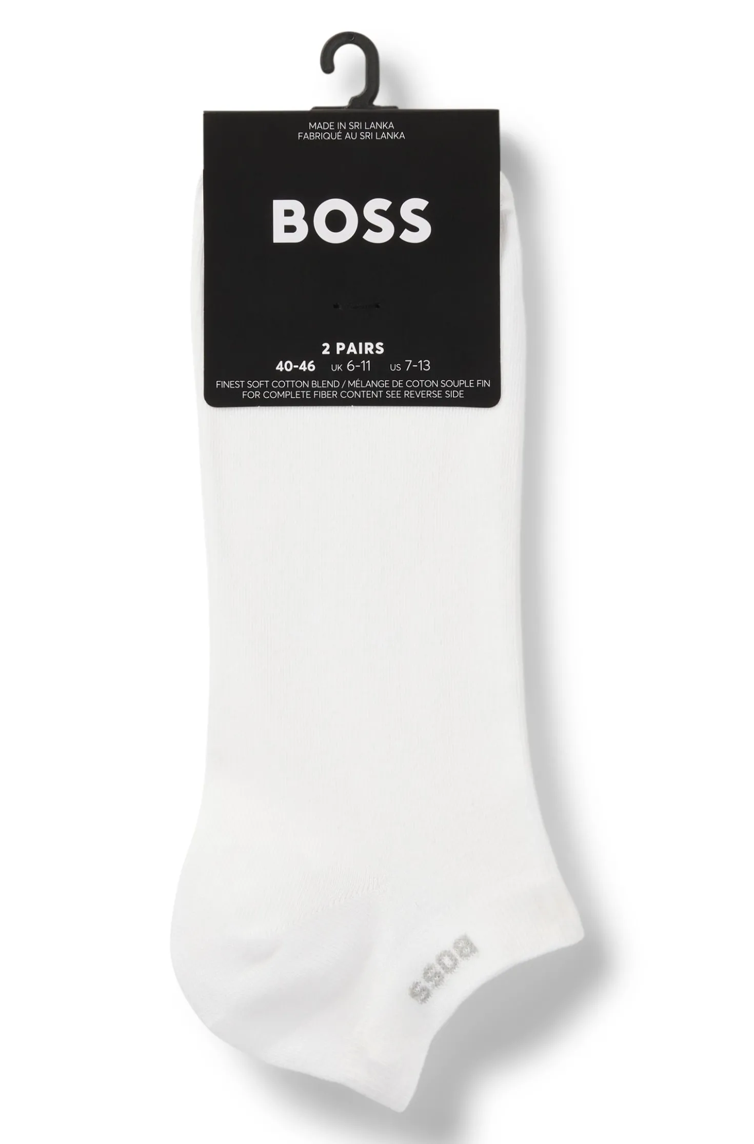 Knöchellange Socken aus Stretch-Gewebe im Zweierpack