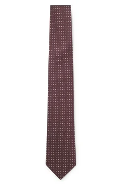 Krawatte aus Seiden-Jacquard mit feinem Muster