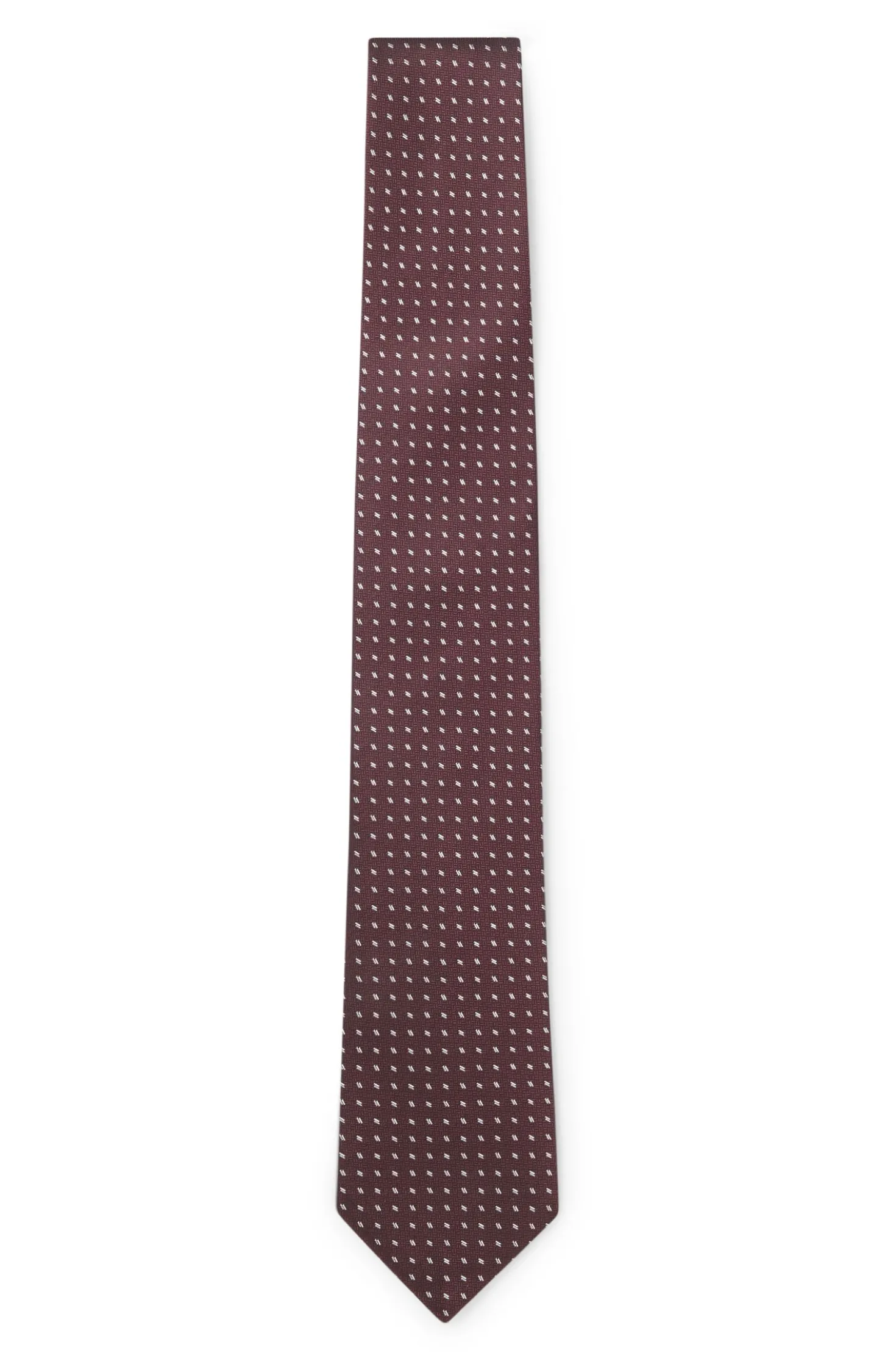 Krawatte aus Seiden-Jacquard mit feinem Muster