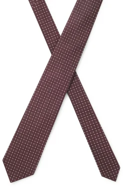 Krawatte aus Seiden-Jacquard mit feinem Muster