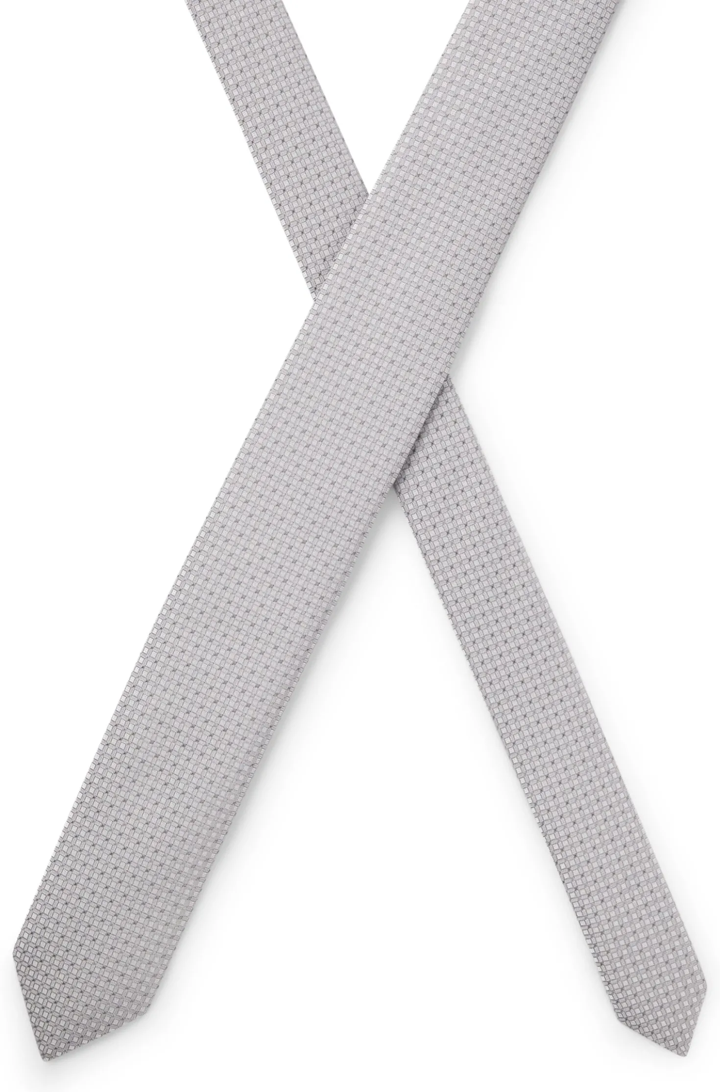 Krawatte aus Seiden-Mix mit Jacquard-Muster