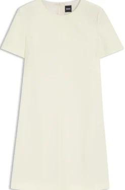 Kurzarm-Kleid aus japanischem Krepp