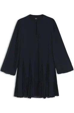 Kurzes Kleid mit Plissee-Einsätzen