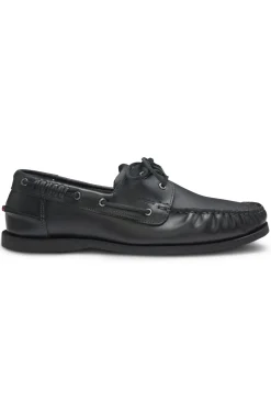Leder-Bootsschuhe mit Schnürdetail