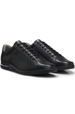 Ledersneakers mit geruchsneutralisierendem Innenfutter
