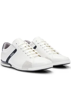 Ledersneakers mit geruchsneutralisierendem Innenfutter