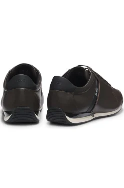 Ledersneakers mit geruchsneutralisierendem Innenfutter