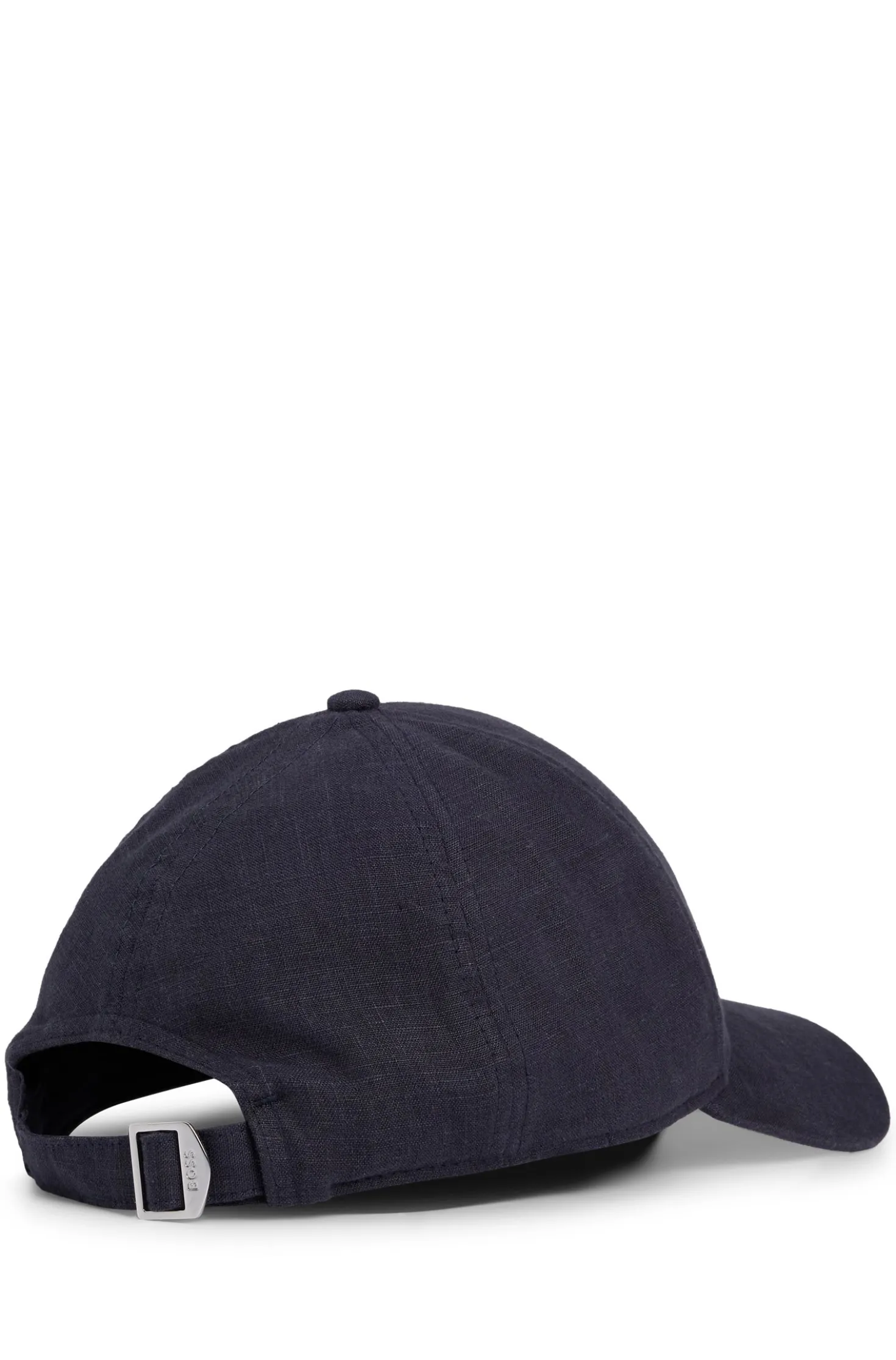 Leinen-Cap mit Logo-Stickerei