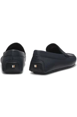 Loafer aus gewalktem Leder mit Profilsohle