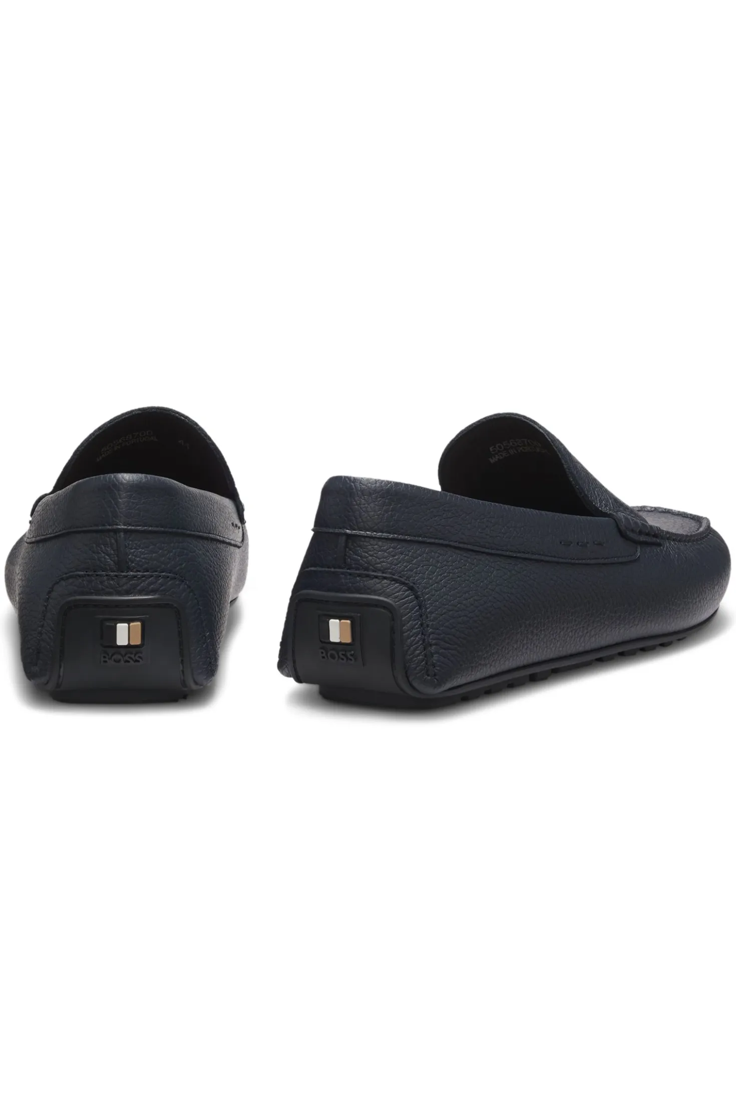 Loafer aus gewalktem Leder mit Profilsohle