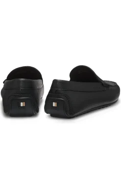 Loafer aus gewalktem Leder mit Profilsohle