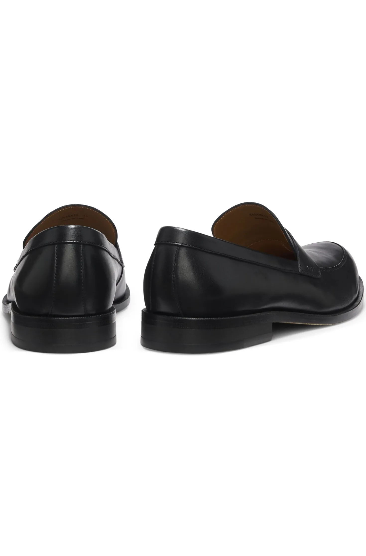 Loafer aus Leder mit Pennyloafer-Bündchen