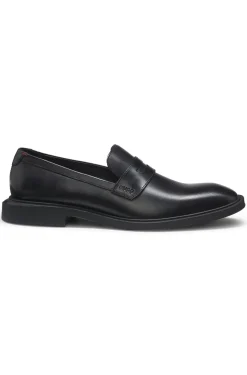 Loafer aus Leder mit Pennyloafer-Besatz