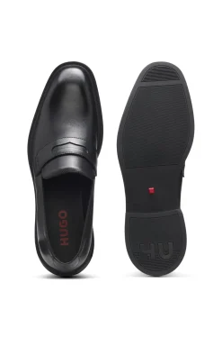 Loafer aus Leder mit Pennyloafer-Besatz