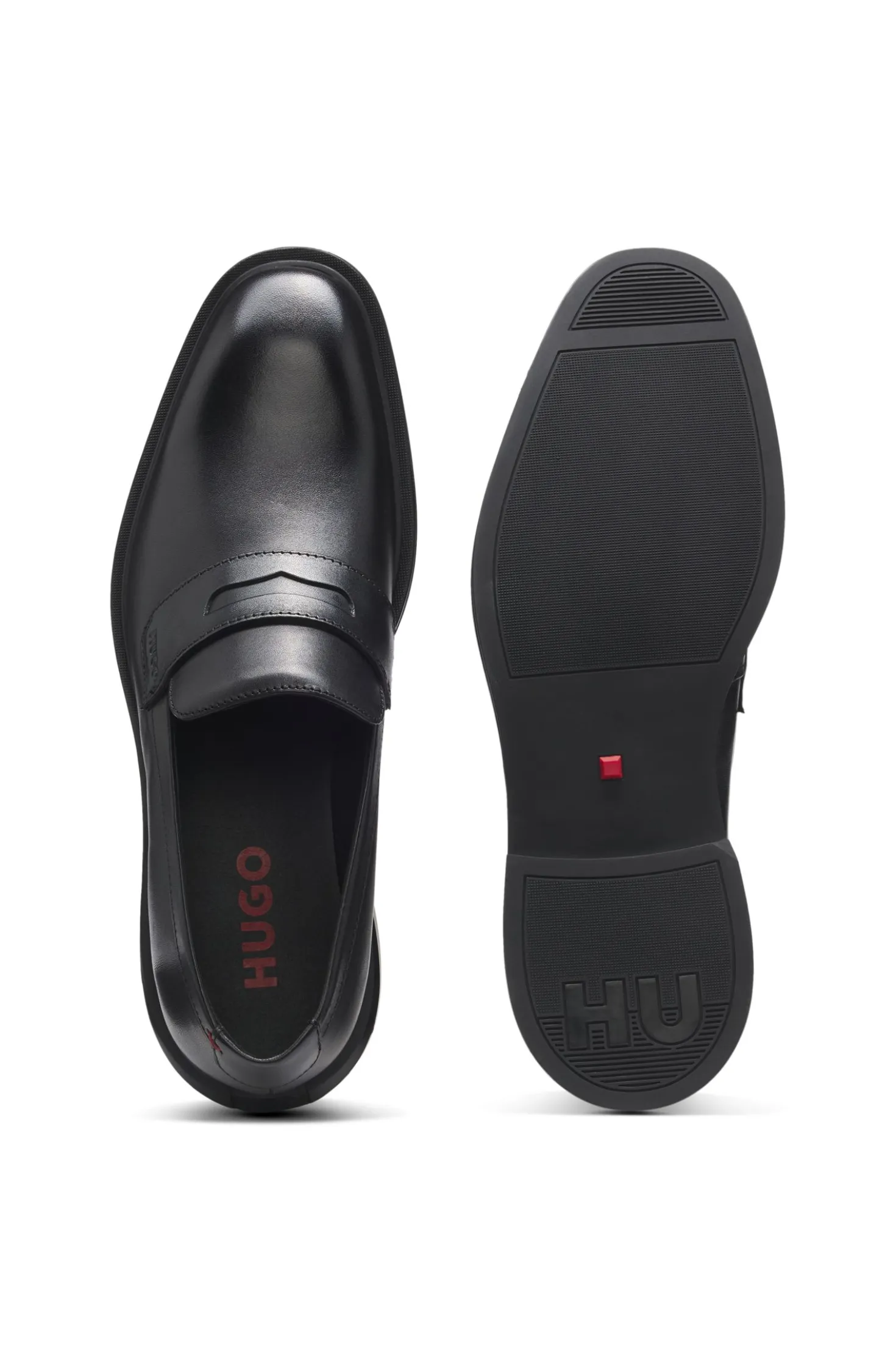 Loafer aus Leder mit Pennyloafer-Besatz