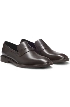 Loafer aus Leder mit Pennyloafer-Besatz