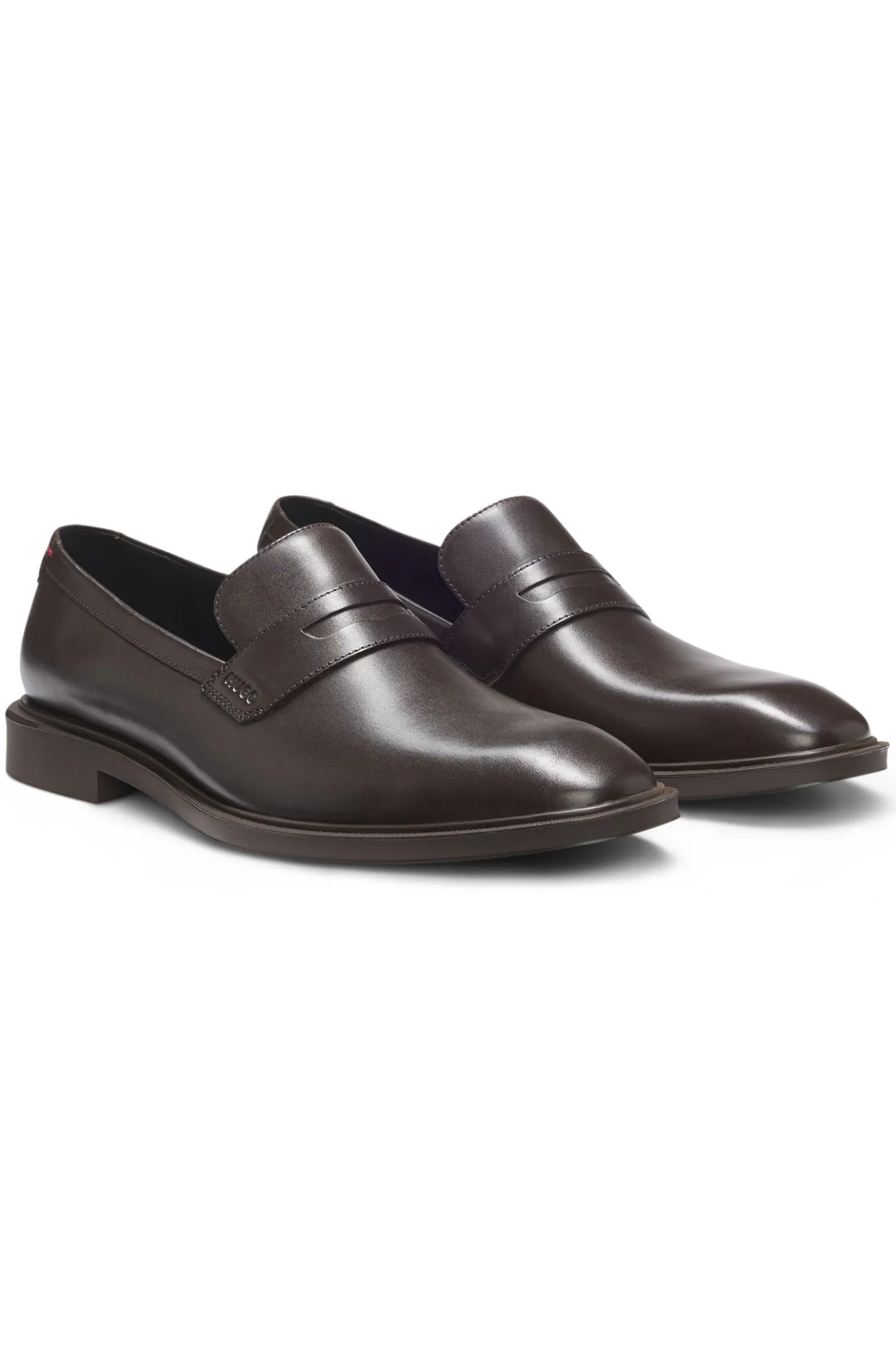Loafer aus Leder mit Pennyloafer-Besatz
