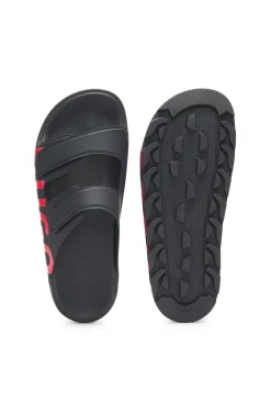 Logo-Sandalen mit zwei Klettverschluss-Riemen
